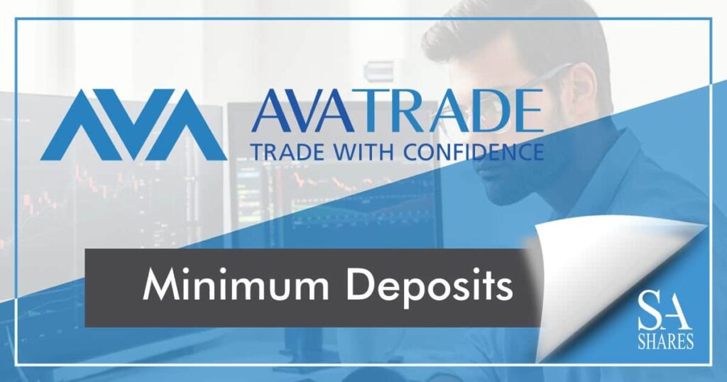 Chart showing AvaTrade minimum deposit comparison with other Forex brokers.