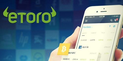 Infographic of eToro referral bonus program steps.