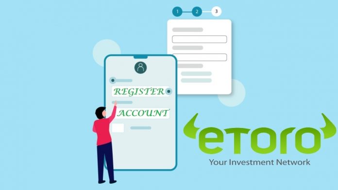 Overview of eToro Account Types displayed on a digital screen.